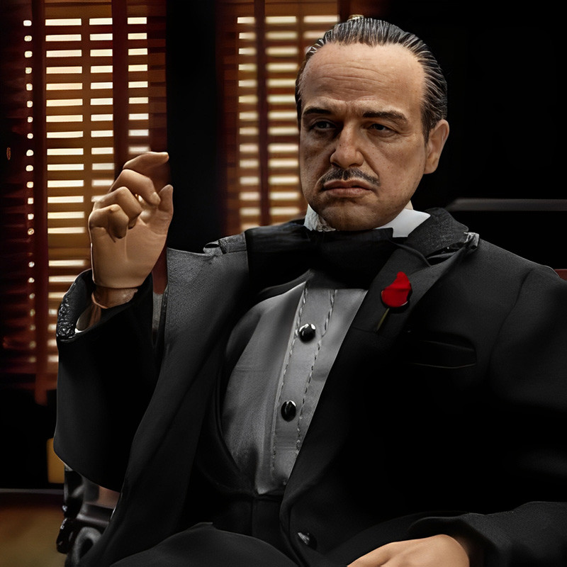 LE PARRAIN Figurine Dynamic Action Heroes Vito Corleone Beast Kingdom
