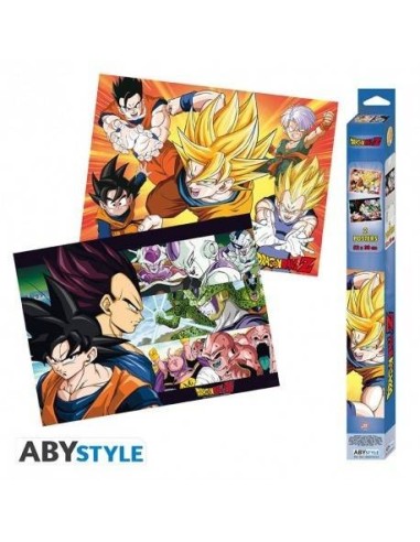 DRAGON BALL - Set 2 carteles de Chibi - Saiyans (52x38)