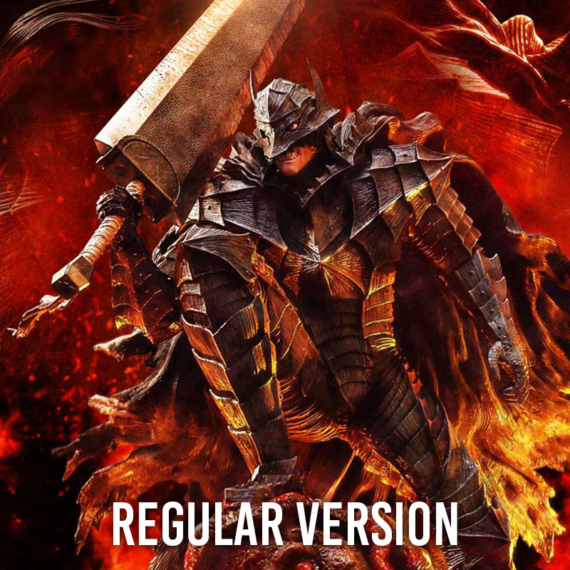 BERSERK Statue Guts Berserker Armor / Grunbeld VS Guts Regular Version Prime 1 Studio