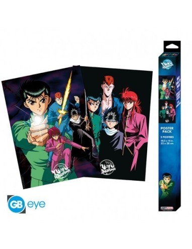 YU YU HAKUSHO - Set 2 Chibi Posters - Yusuke and his group (52x38)