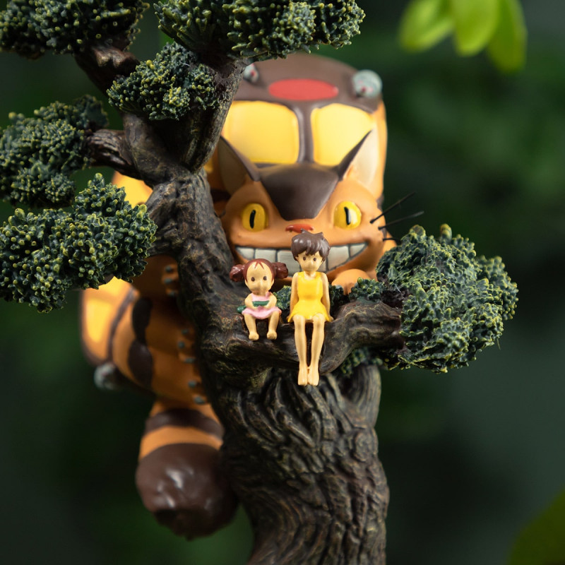 MON VOISIN TOTORO Diorama Horloge Mei Satsuki et Chatbus dans l'arbre Benelic