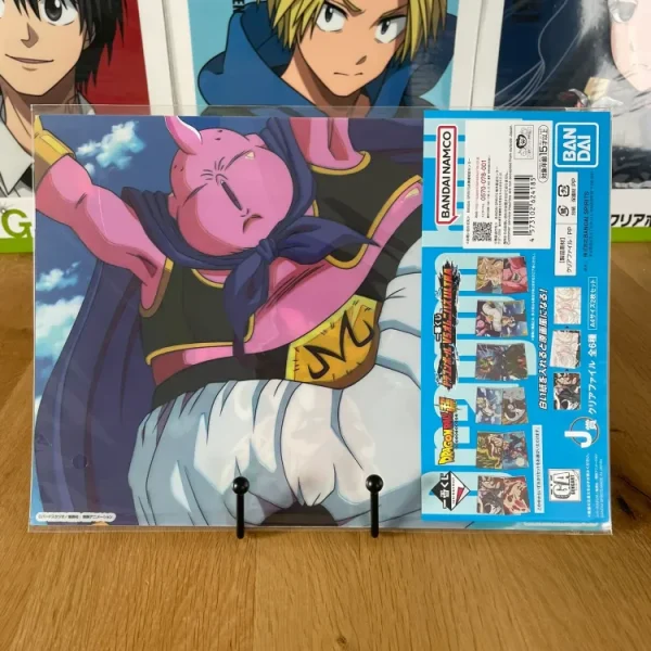 Dragon Ball - Lot of 2 clear files Vegeta SSJ2, Majin Buu Fat Ichiban Kuji VS Omnibus Ultra