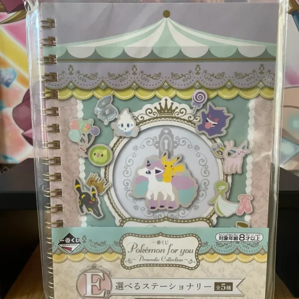 Pokémon – Ring Notebook Pikachu Eevee Ponyta Ichiban Kuji Dramatic Collection Galar Form 13.5 x 18