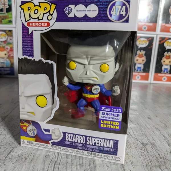 Funko pop Heroes Warner 100 #474 - Bizarro Superman (SC2023)