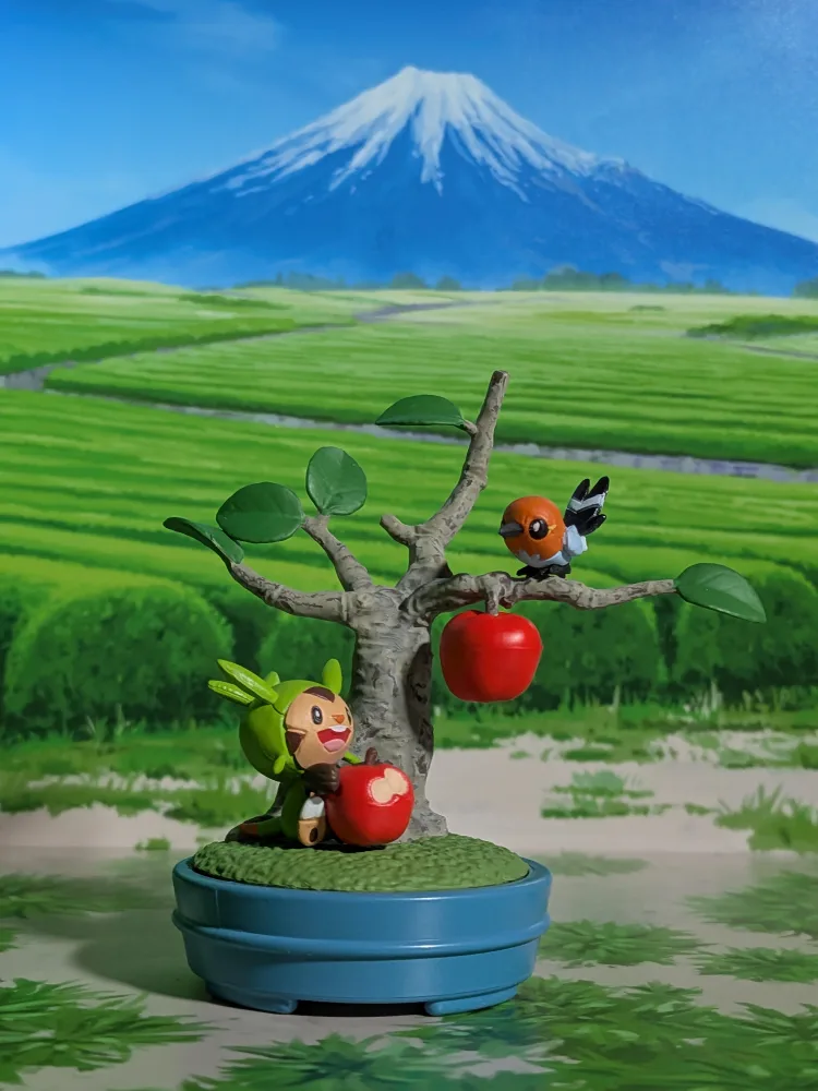 Re-Ment Pokémon - Marisson / Chespin & Passerouge / Fletchling - Pocket Bonsai 2