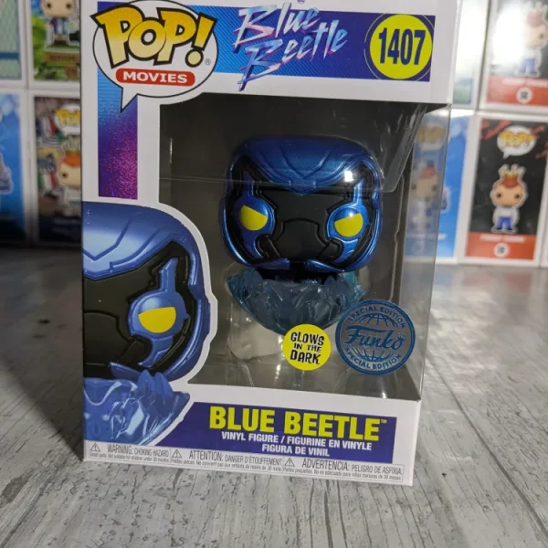 Funko pop Heroes #1407 - Blue Beetle (Glow)
