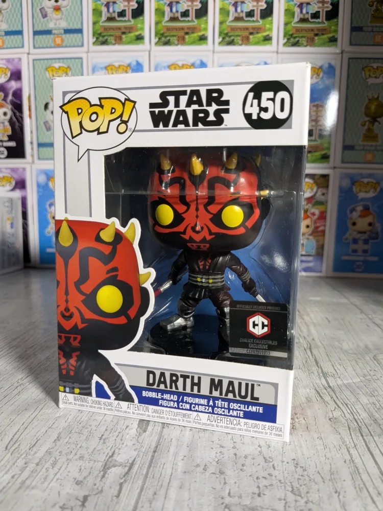 Funko pop Star Wars #450 - Darth Maul (CCE/Damaged Box)