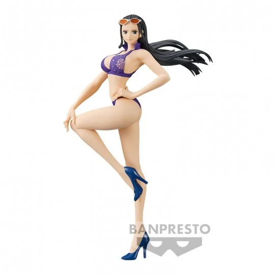One Piece – Nico Robin Grandline Girls on Vacation Purple Figure 19 cm Banpresto