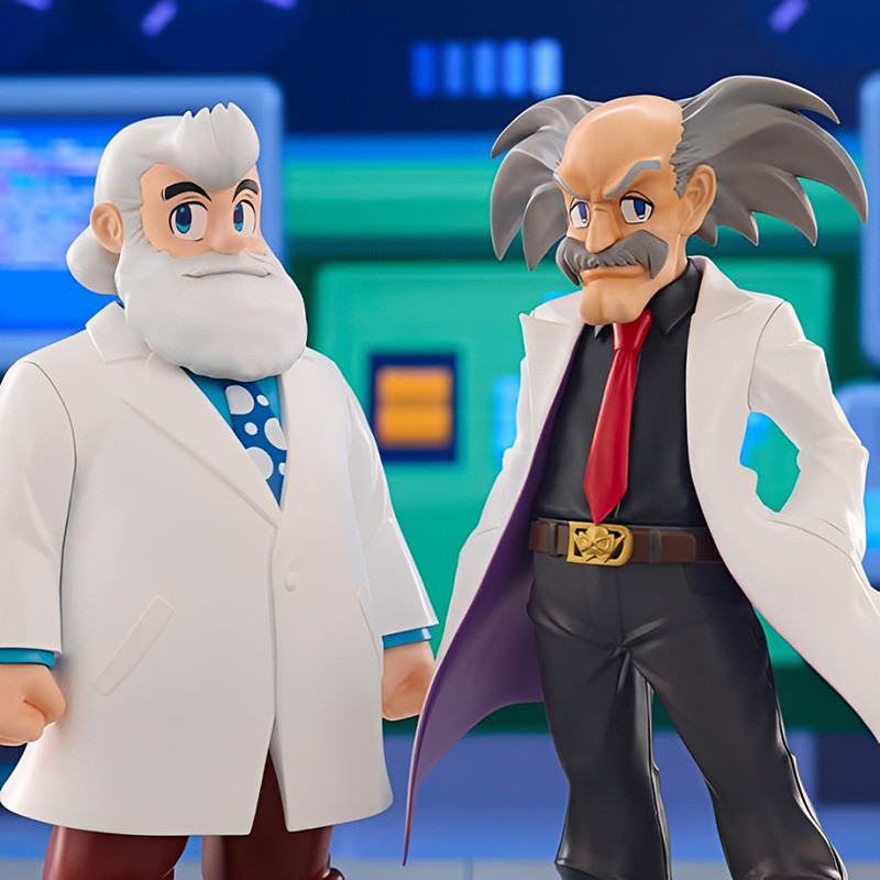 MEGAMAN 11 Pack 2 Figurines Dr. Wily & Dr. Light Oshi Works Kotobukiya