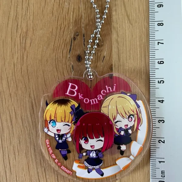 Oshi no Ko – Porte-clés acrylique Ruby Hoshino & Kana Arima & MEMcho 5 cm Bandai Spirits
