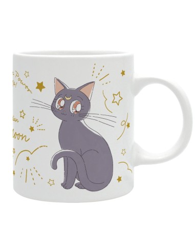 TAZA 320 ML LOS GATOS DE LUNA Y ARTEMIS SAILOR MOON