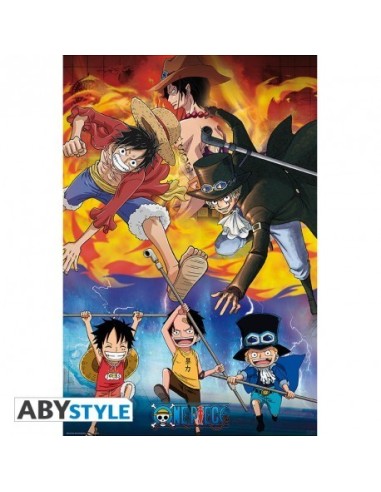ONE PIECE - Póster "Ace Sabo Luffy" (91,5x61)