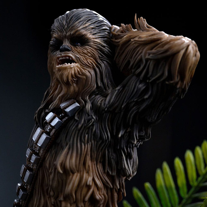 STAR WARS Episode VI Statue Art Scale Chewbacca & Tokkat Iron Studios