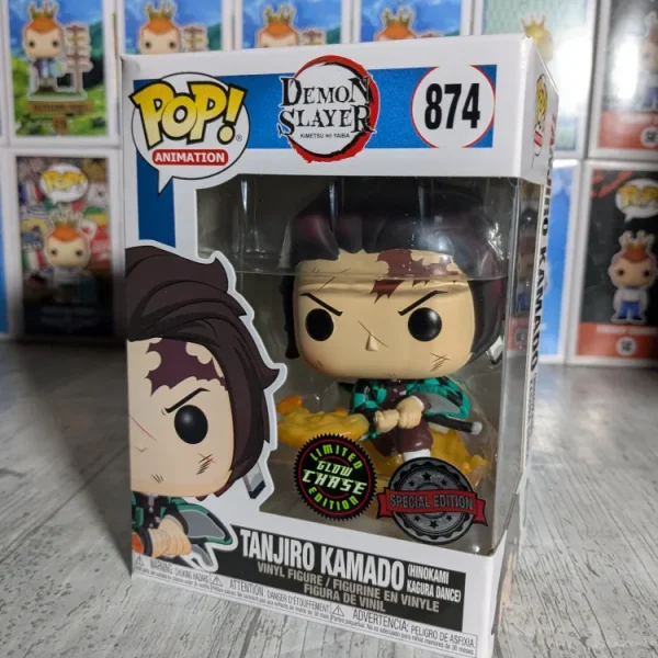 Funko pop Demon Slayer #874 - Tanjiro Kamado Hinokami Kagura Dance (Chase)