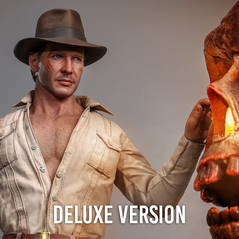 INDIANA JONES Figurine Movie Masterpiece Indiana Jones Deluxe Version Hot Toys