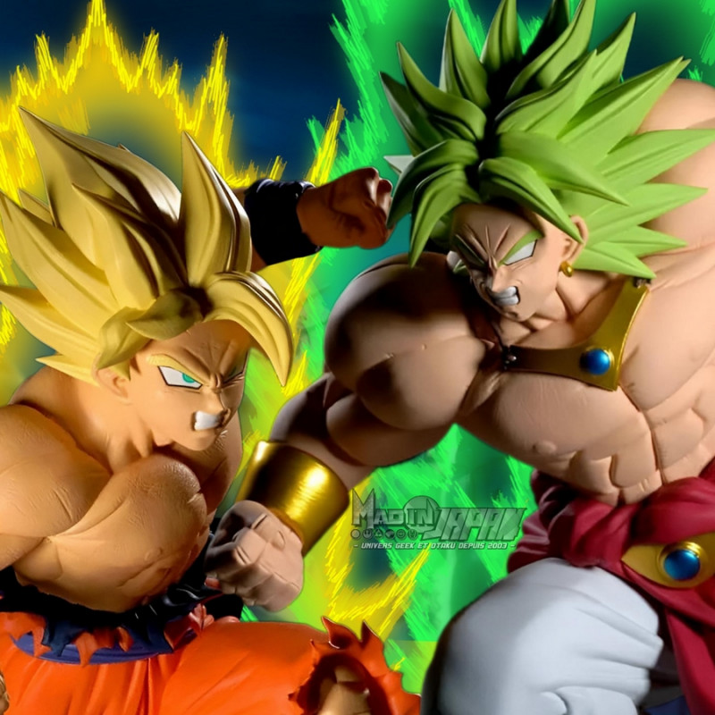 DBZ Figurines Broly vs Son Goku Match Makers Banpresto