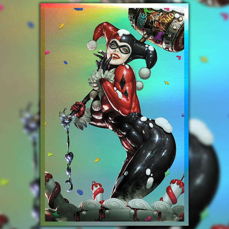 DC COMICS Impression Art Print Harley Quinn Sideshow