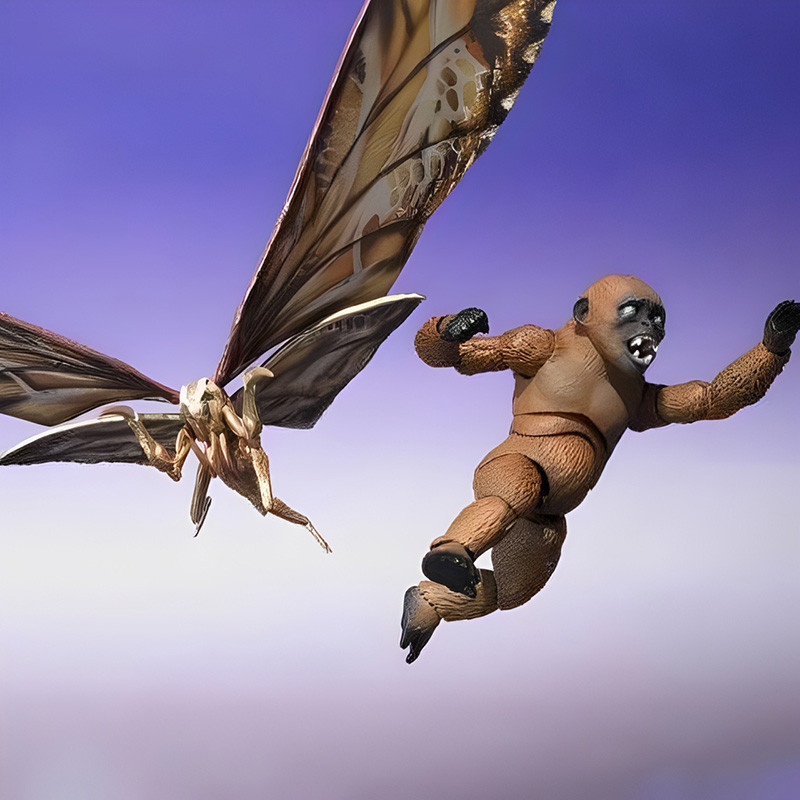 GODZILLA X KONG The New Empire Figurines S.H. MonsterArts Suko & Mothra Bandai