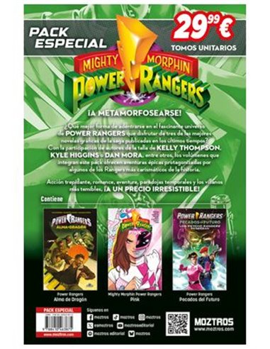 PACK ESPECIAL MIGHTY MORPHIN POWER RANGERS