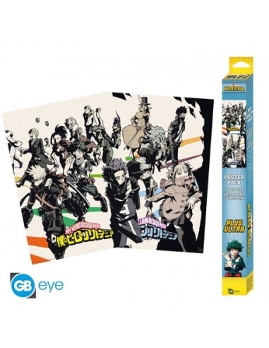 MY HERO ACADEMIA - Set 2 Posters Chibi 52x38 - Heroes/Villains