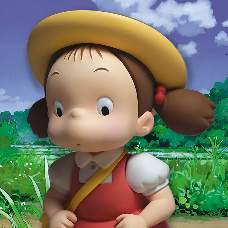 MON VOISIN TOTORO Statue Mei et petit Totoro Semic
